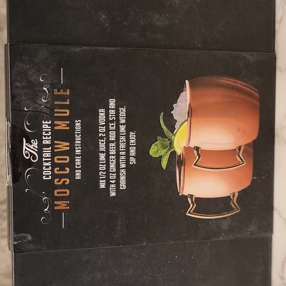 copper Moscow Mule Set of two mugs NWT NEW - Picture 6 of 7